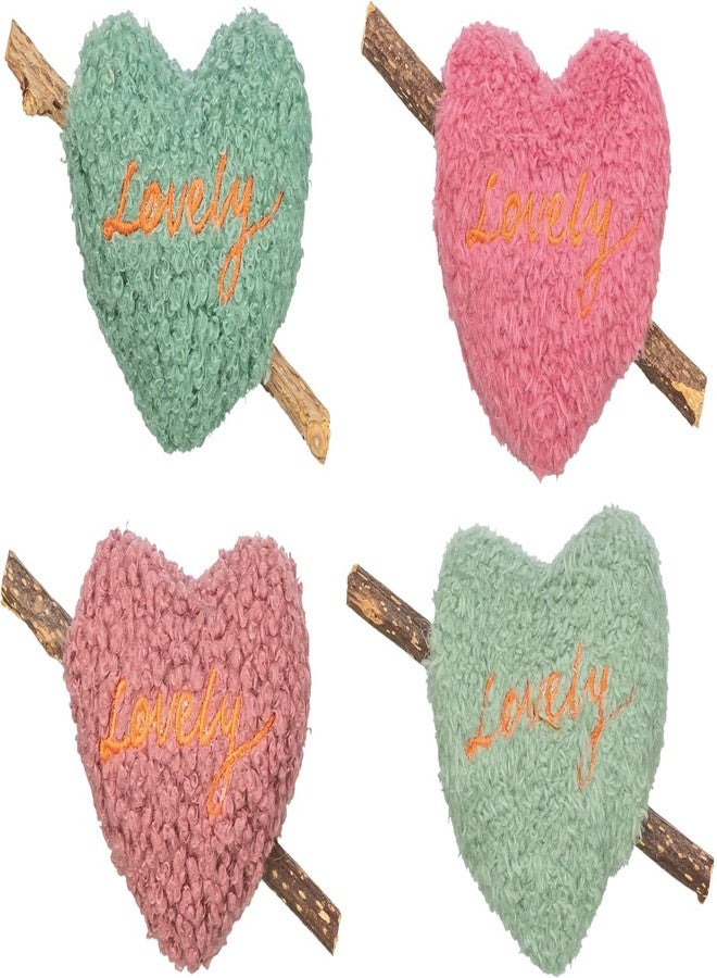 تريكسي لعبة تريكسي ماتاتابي القطيفة على شكل قلب، رفيق لطيف، بتصاميم متنوعة، لمحبي القطط، 12 سم - Image 1